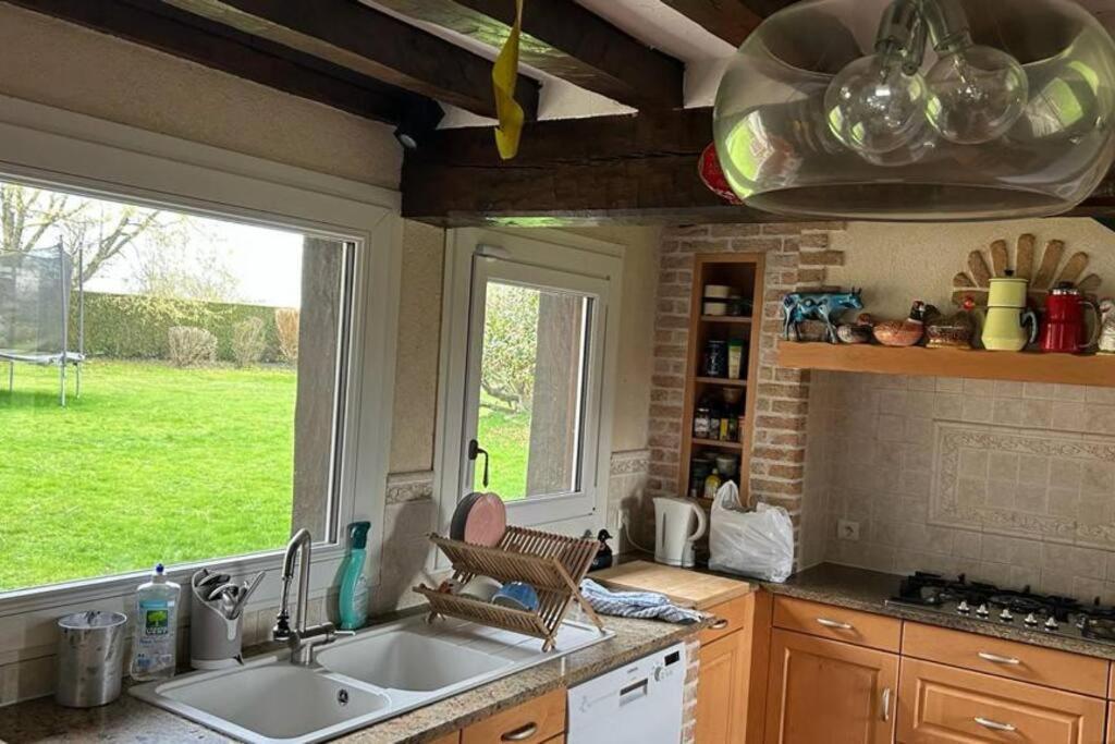 Villa Chaumiere De Charme Cosy à Saint-Éloi-de-Fourques Extérieur photo